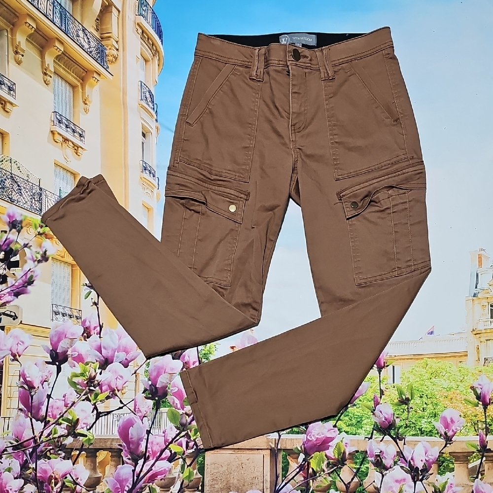 Wit & Wisdom Women's Brown Cargo Pants Size 0